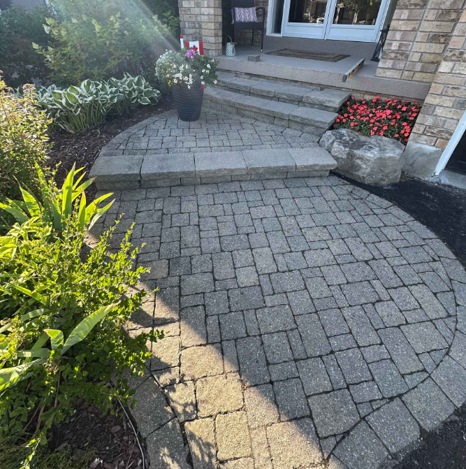 Newmarket circular walkway after restoration by K Bros